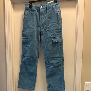 NWT PACSUN Aqua Elastic Waist Cargo Corduroy Pants Medium